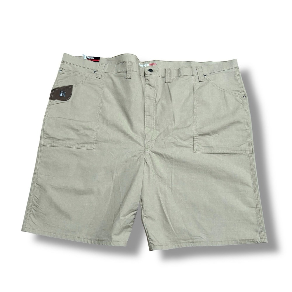 NWT Wrangler Riggs Workwear Khaki Colored Work Shorts Relaxed‎ Fit Men's Size 56